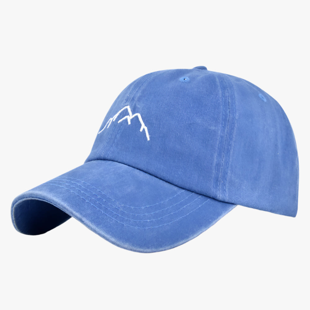 Vintage Embroidered Cap - Mountain Design